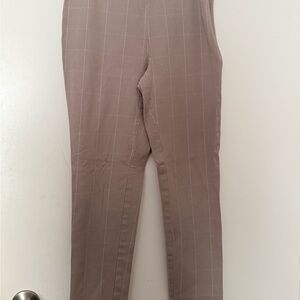 Zara Beige Checkered Trousers